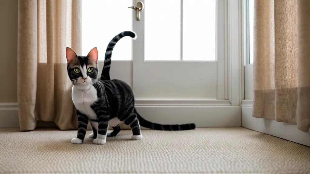 Ouverture standard 14 par 17 cm d'une chatière électronique, un détail qui pèse sur le comportement du chat face à la peur du passage