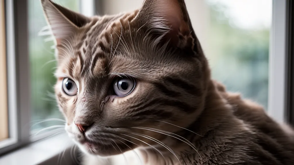 Gros plan sur les moustaches d'un chat montrant les détails sensoriels.