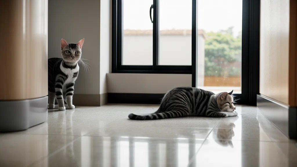Bac à litière spacieux et ouvert, aménagement pensé pour la propreté et le bien-être animal du chat