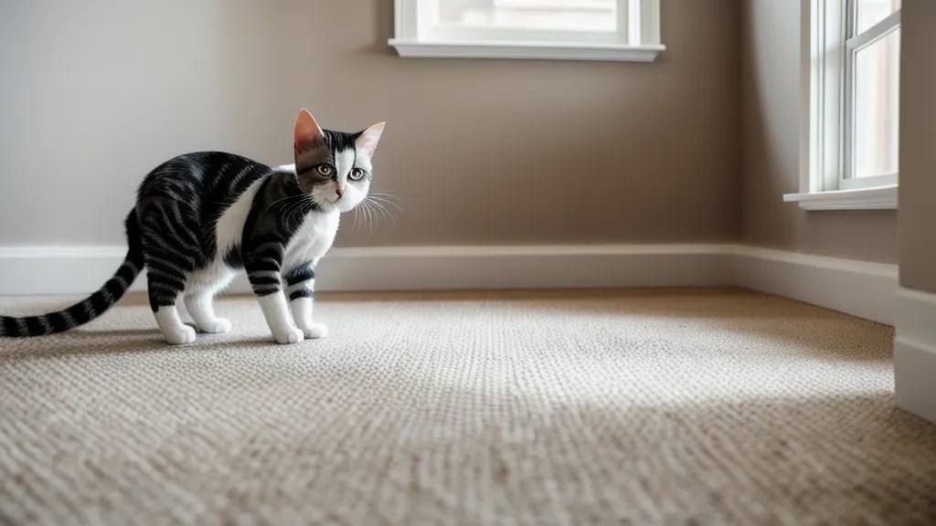 Chat qui fait ses besoins devant une litière propre : comprendre ce problème de propreté féline et de comportement félin