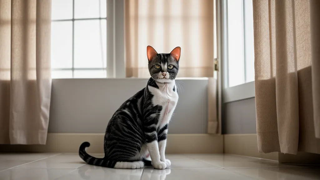 Patte de chat qui hésite devant l'entrée du bac, signe possible d'un souci de confort ou de comportement félin