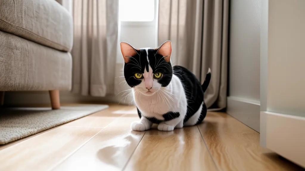 Chat hésitant devant sa litière fermée à Dijon, exemple de refus de litière lié au comportement félin