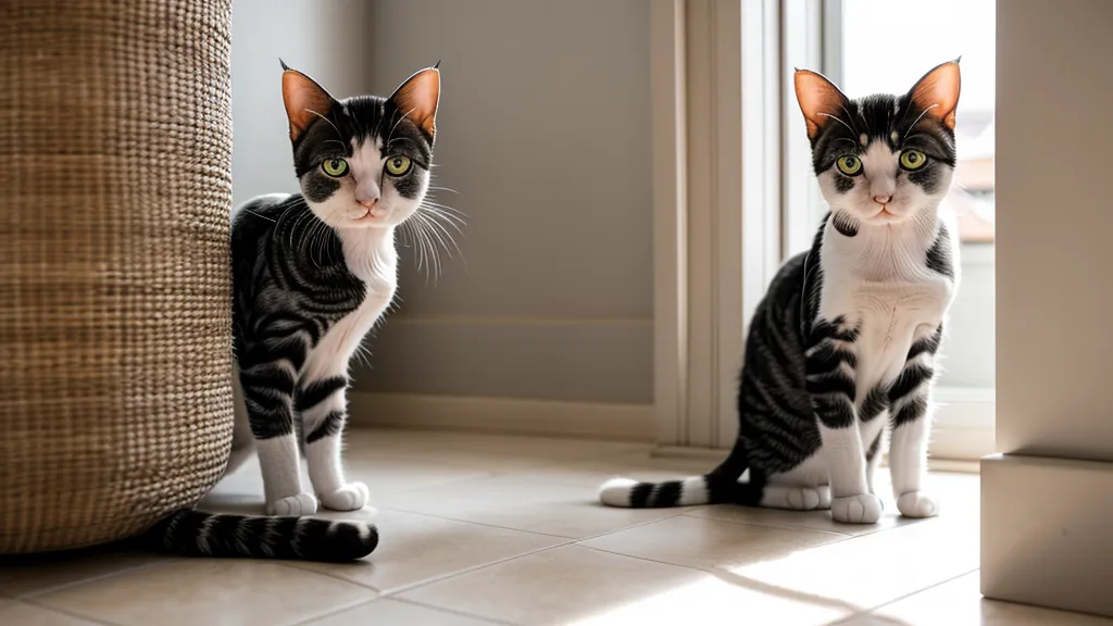 Deux bacs à litière installés dans un coin calme d'un appartement, selon la règle du n+1 pour un chat en comportement de marquage