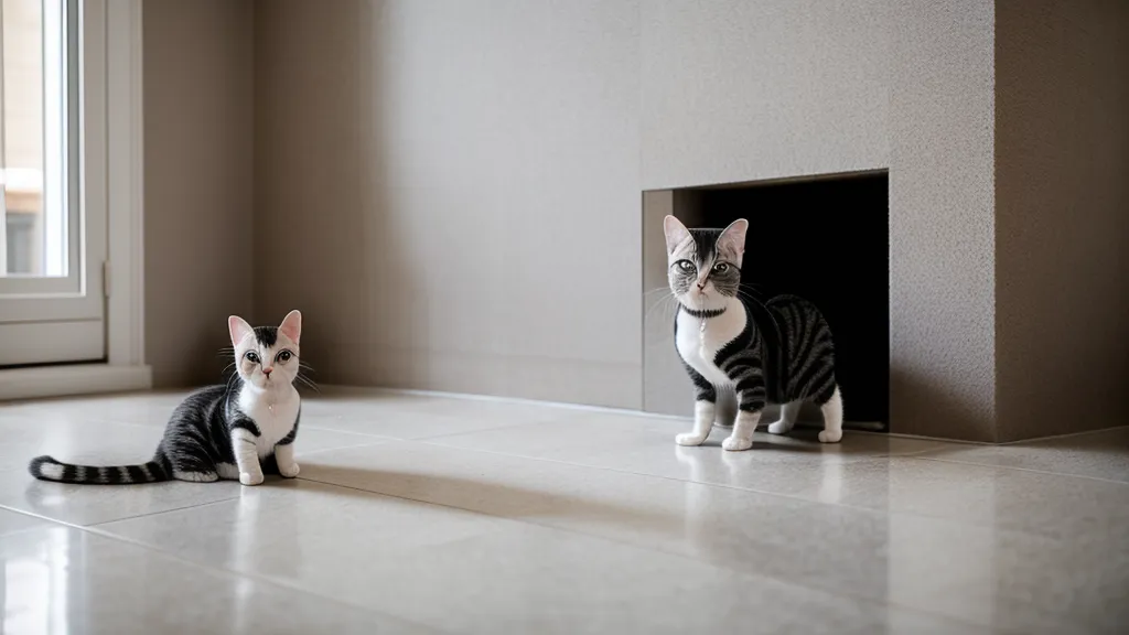 Griffes de chat plantées dans le tissu d'un canapé, signe de griffades mal orientées