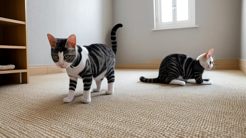 Gamelle de chat posée sur un carrelage propre, un des repères clés du comportement félin lié à la propreté