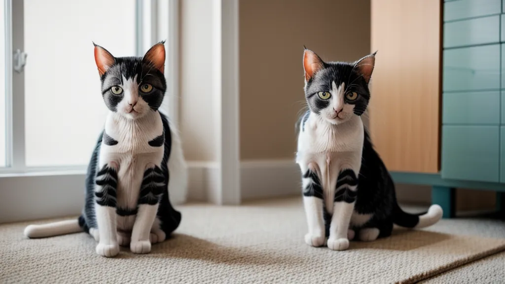 Patte de chat hésitante testant la texture d'une nouvelle litière avant d'accepter le bac